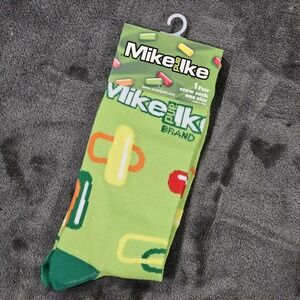 Mike‎ And Ike Candy Crew Sock 1 Pair One Size Fits Most Funny Novelty NEW